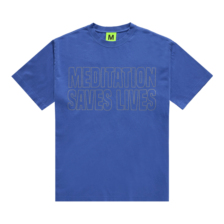 Supervsn Meditation Saves Lives Tee "Blue"