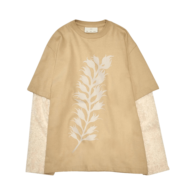 Song for the Mute Fern Double Layered Tee "Pearl"
