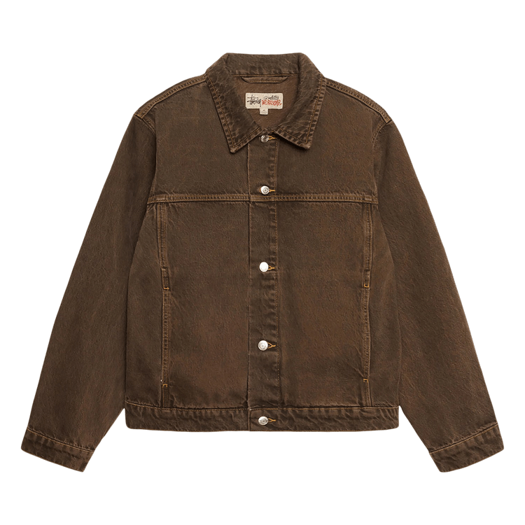 Stussy Trucker Denim Jacket "Mushroom"