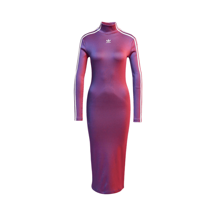 adidas Rasant Rib Long-Sleeve Dress "Multicolor"