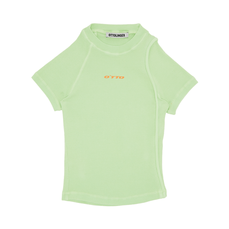 Ottolinger Deconstructed Rib T-Shirt "Green"
