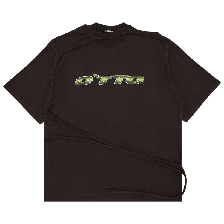 Ottolinger Oversized T-Shirt With Flap "Dark Brown"