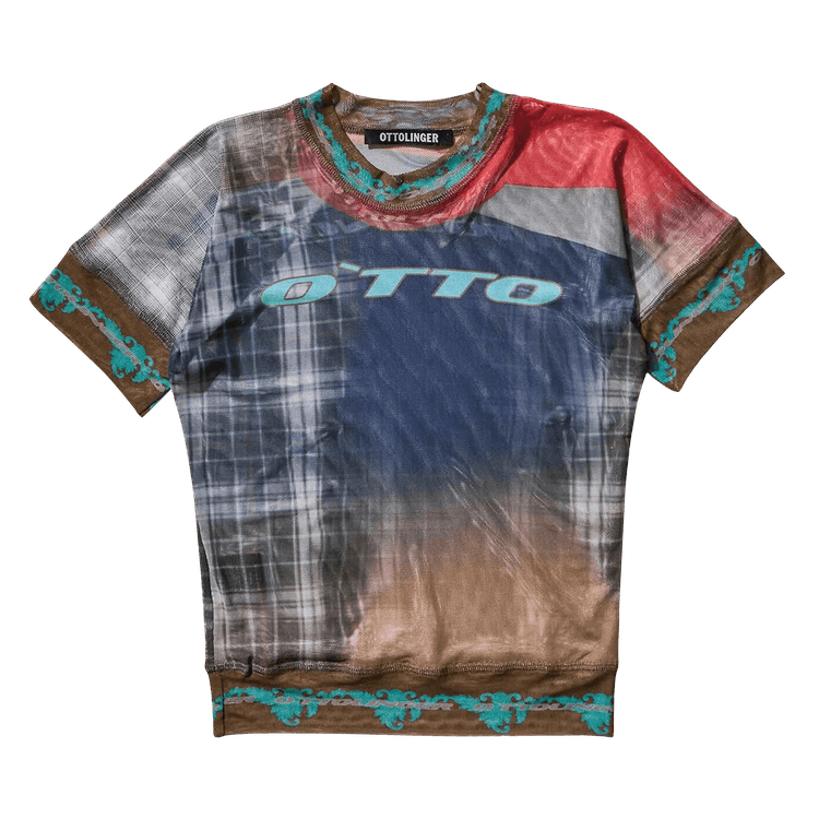 Ottolinger Mesh T-Shirt "Surf Plaid Print"