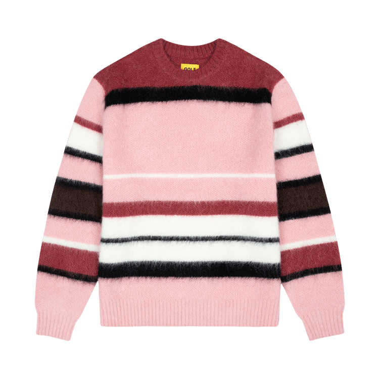 GOLF WANG Mohair Striped Sweater "Pink"