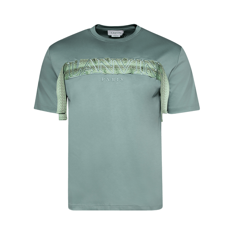 Lanvin Curb Lace T-Shirt "Vert De Gris"