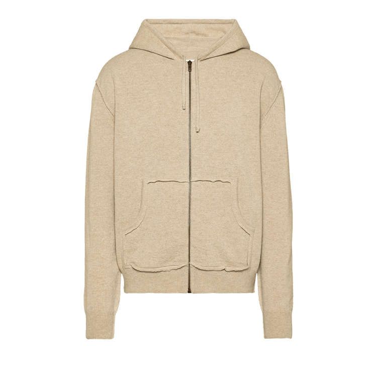 Maison Margiela Zipped Hoodie "Walnut"