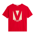 Valentino Chez Valentino Print T-Shirt "Rosso"