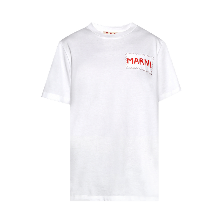 Marni Patch T-Shirt "Lily White"