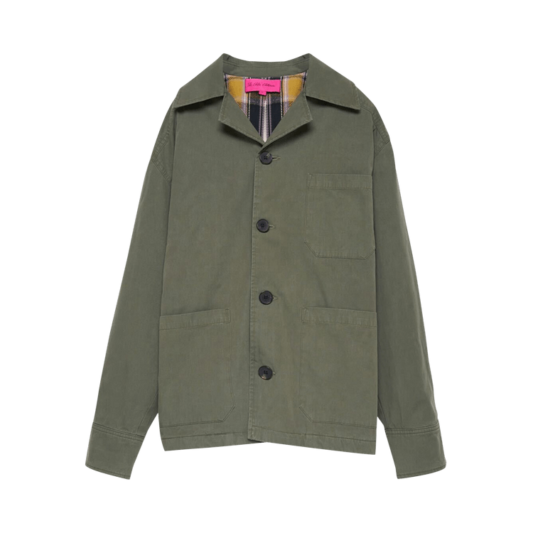 The Elder Statesman Workwear Chore Coat "New Olive"