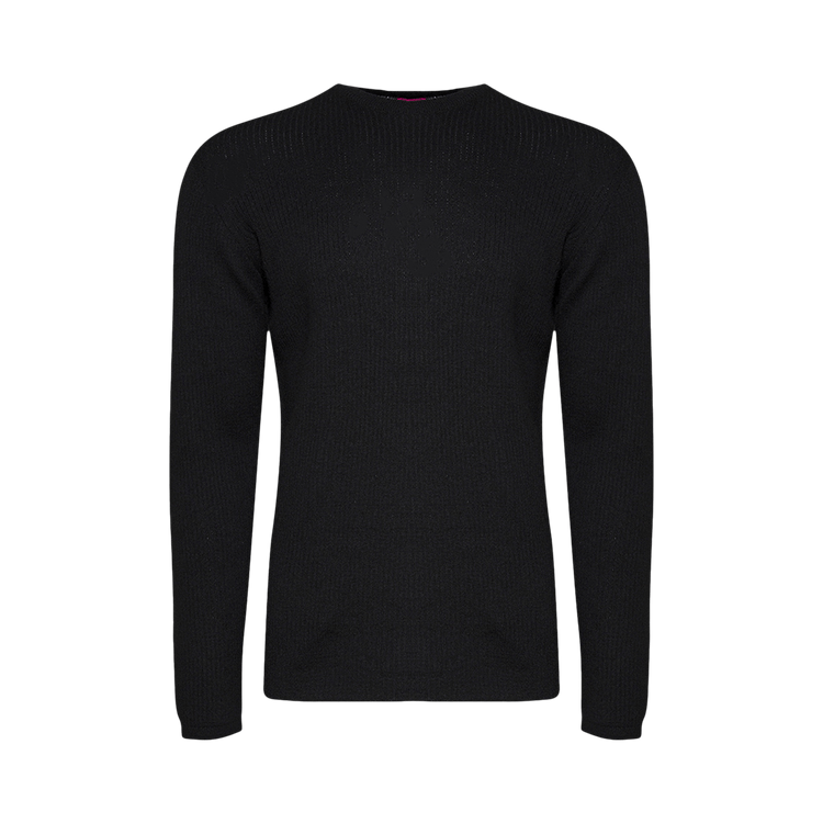 The Elder Statesman Heavy Delicash Crew "Black"