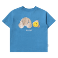 Palm Angels Kids Smiley Bear T-Shirt "Light Blue/Lemon"
