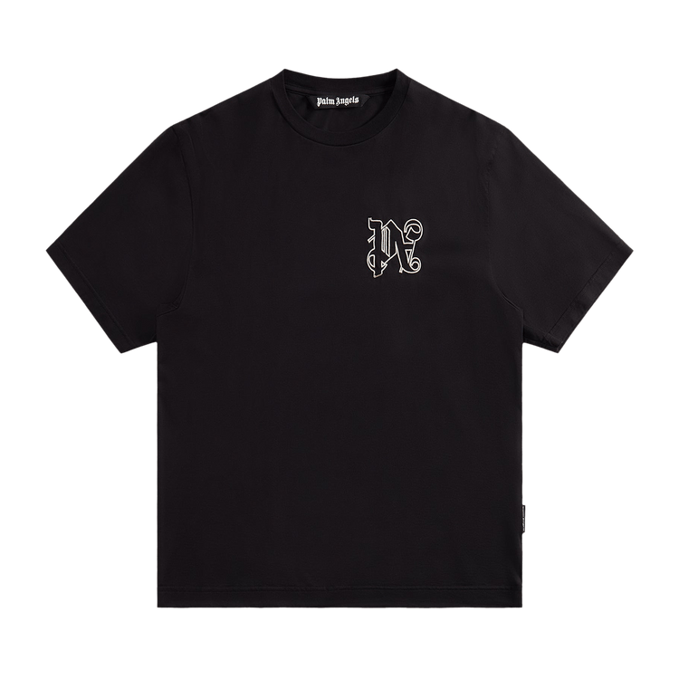 Palm Angels Monogram Regular Tee "Black/Off White"