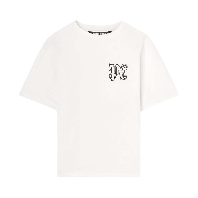 Palm Angels Monogram Regular Tee "White/Black"