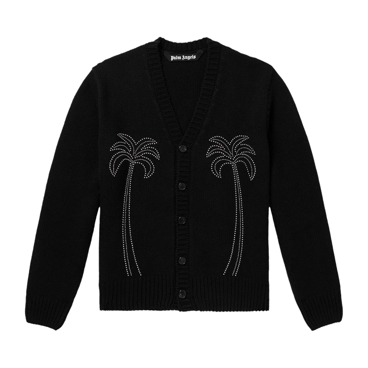 Palm Angels Milano Stud Cardigan "Black"