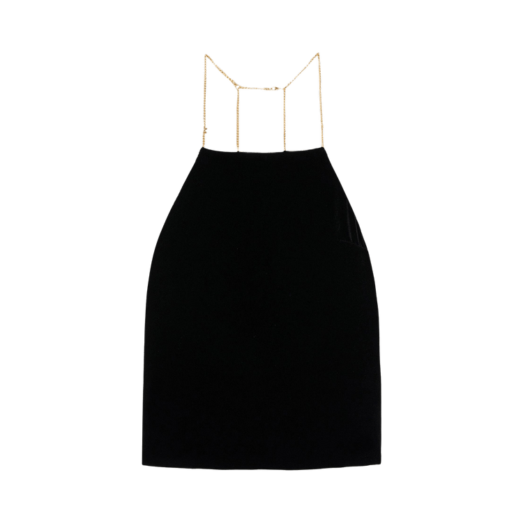 Palm Angels Chain Velvet Top "Black"
