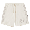 Palm Angels Monogram Stud Sweatshorts "Ivory"