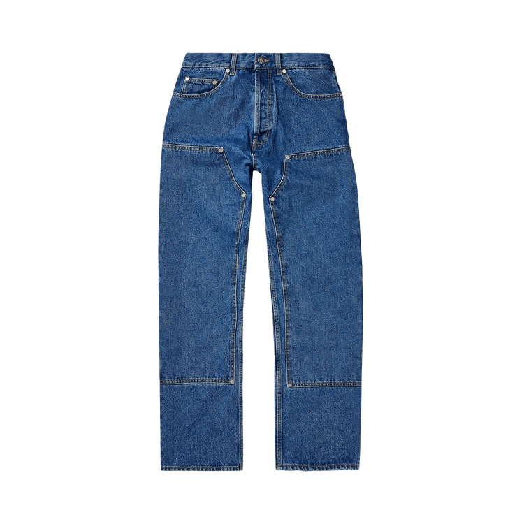 Palm Angels Monogram Workwear Denim Jeans "Blue"