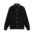 Palm Angels Velvet Back Logo Overshirt "Black"