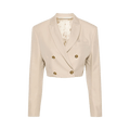 Palm Angels Buttons Crop Blazer "Beige"