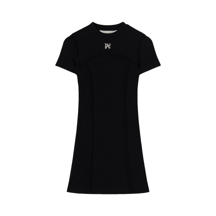 Palm Angels Monogram Mini Dress "Black"