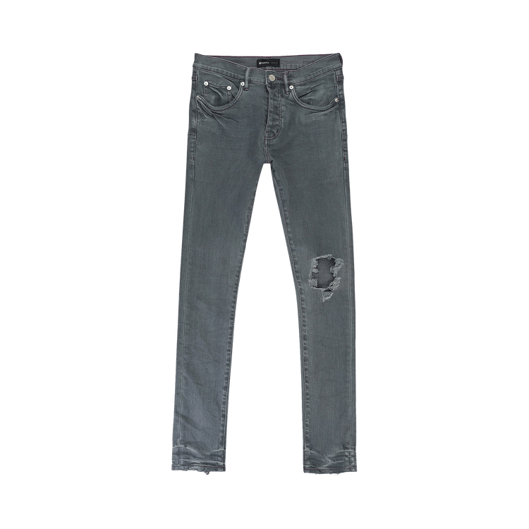 PURPLE BRAND Medium Contrast Stitch Skinny Jeans "Grey"