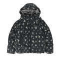PURPLE BRAND Printed Corduroy Puffer Jacket "Black"