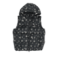 PURPLE BRAND Printed Corduroy AOP Puffer Jacket "Black"