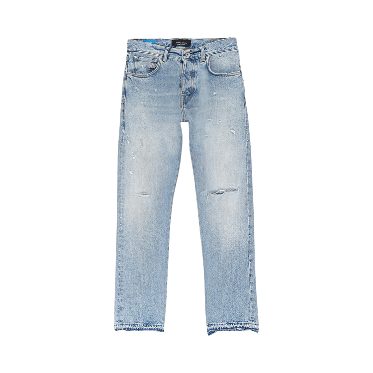 PURPLE BRAND Faded Crytal Racer Skinny Jeans "Indigo"