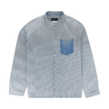PURPLE BRAND Long-Sleeve Snap Shirt Jacket "Indigo"