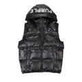 PURPLE BRAND Nylon Puffer Vest "Black"