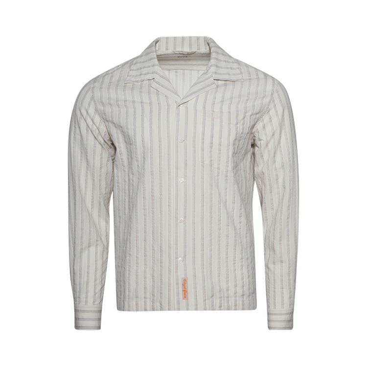 Bode Lavender Sail Shirt "White/Purple"