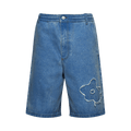 Marni Patch Denim Shorts "Cobalt"