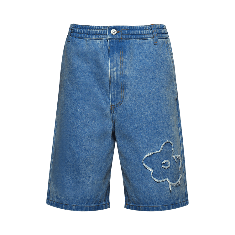 Marni Patch Denim Shorts "Cobalt"