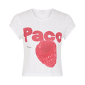 Rabanne Cropped T-Shirt "White"