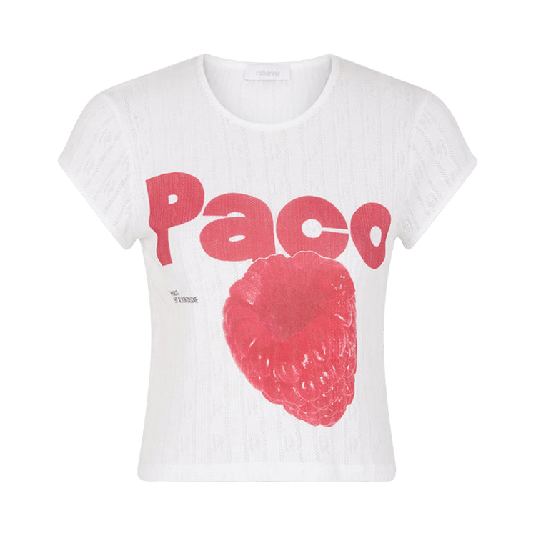 Rabanne Cropped T-Shirt "White"