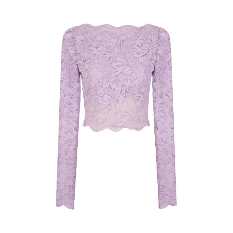 Rabanne Lace Crop Top "French Lavander"