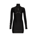 Coperni Snaps Turtleneck Dress "Black"