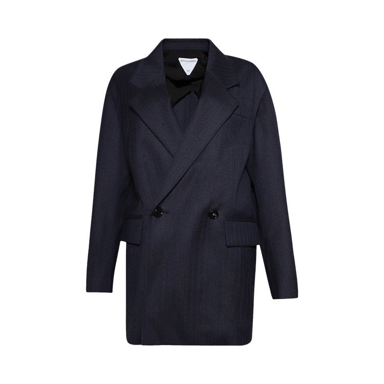 Bottega Veneta Double Breasted Blazer "Black/Blue"