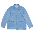 Marni Bleached Coated Denim Jacket "Cobalt"