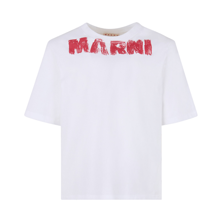 Marni Monolith Jersey T-Shirt "Lily White"