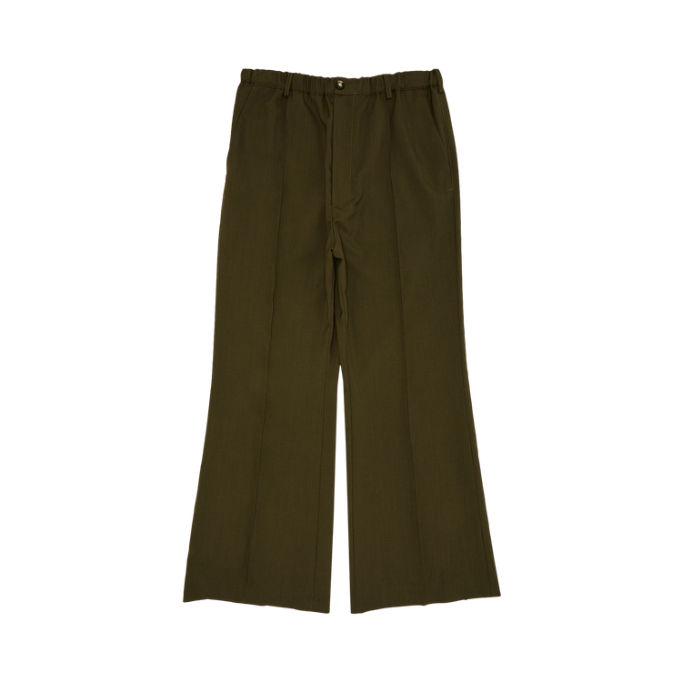 Marni Tropical Wool Trousers "Deep Sage"