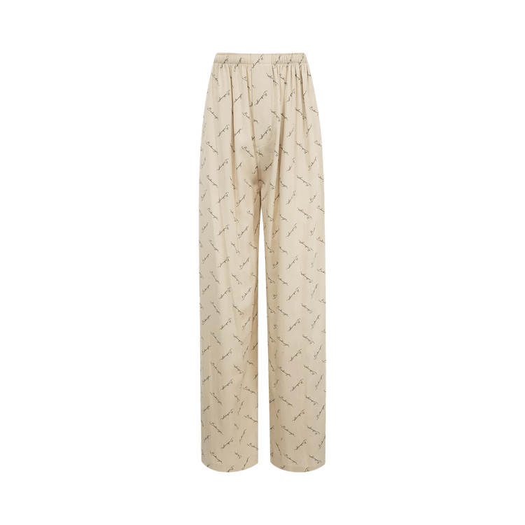 Balenciaga Pyjama Pants "Light Beige/Black"