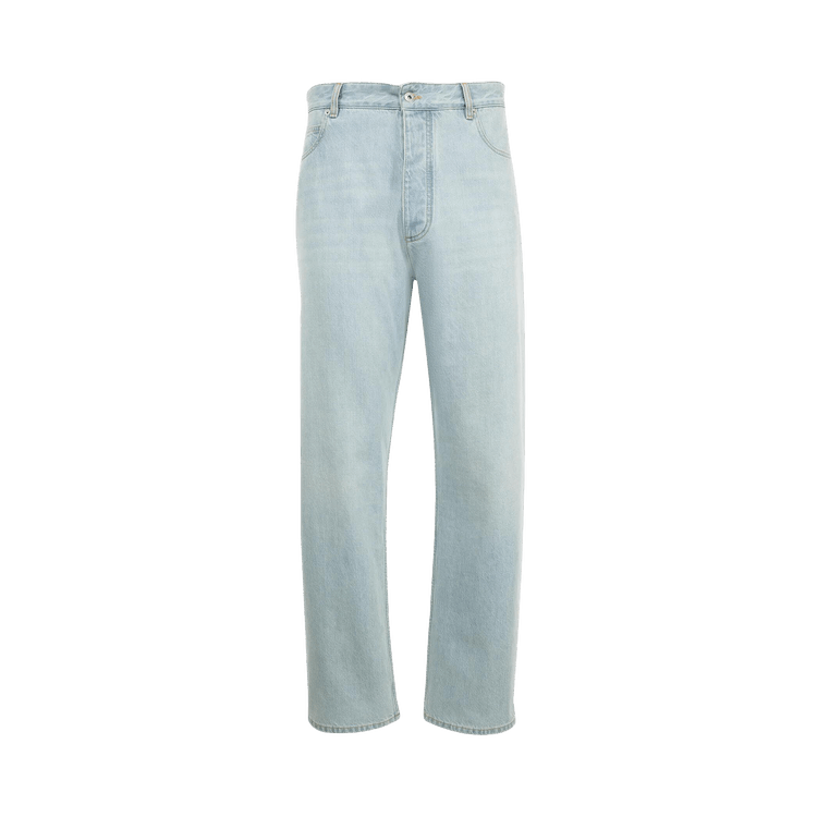 Bottega Veneta Extra Bleached Dirty Denim Jeans "Light Blue"
