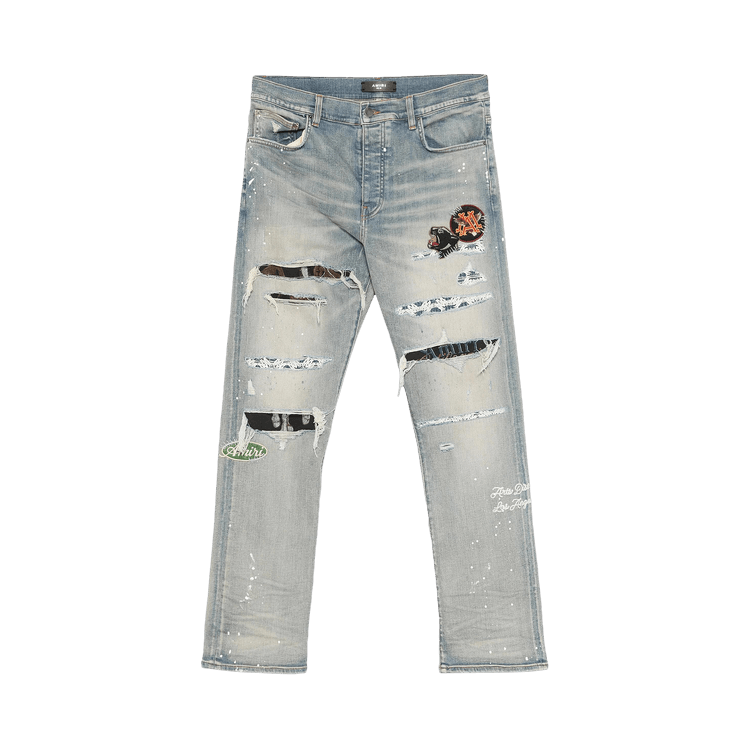 Amiri Vintage Patch Slim Jean "Antique Indigo"