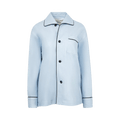 Bottega Veneta Printed Leather Shirt "Light Blue"