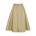 Bottega Veneta Pleated Midi Skirt "Travertine"