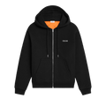CELINE Zipped Quilted Hoodie "Black/White"