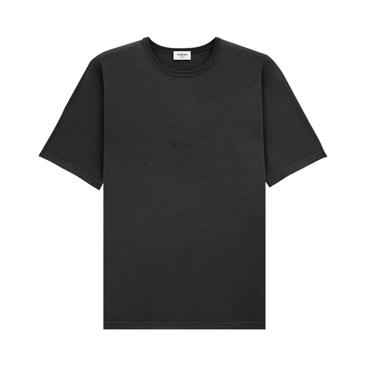 Saint Laurent Short-Sleeve Tee "Bleached Black"