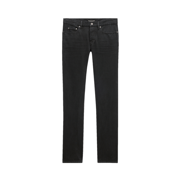 Saint Laurent Relaxed Slim Pants "Plain Carbon Black"