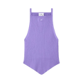 Courrèges Pointy Rib Knit Tank Top "Purple"
